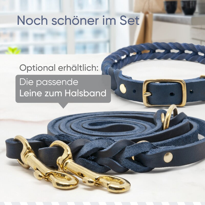 Freudentier geflochtenes Hundehalsband, AlsterTwist Kollektion XS