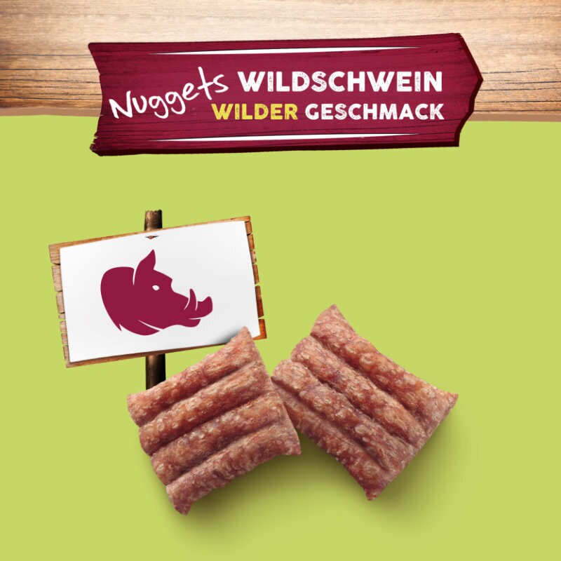 Adventuros Nuggets fettarm Wildschwein 6x90g