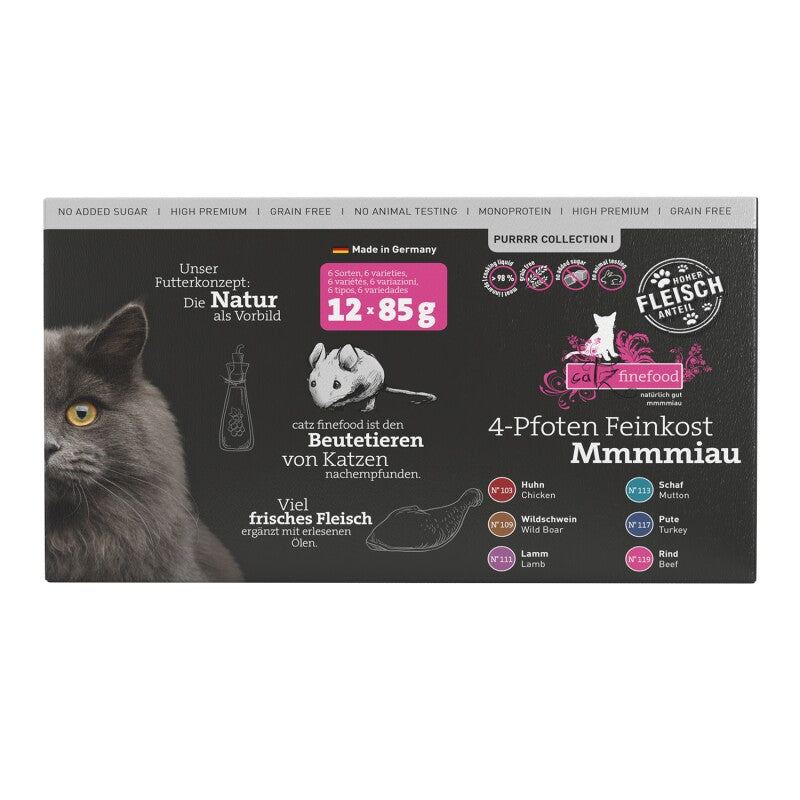 Catz finefood Nassfutter Katze Purrrr Collection I Adult Multipack 12x85 g