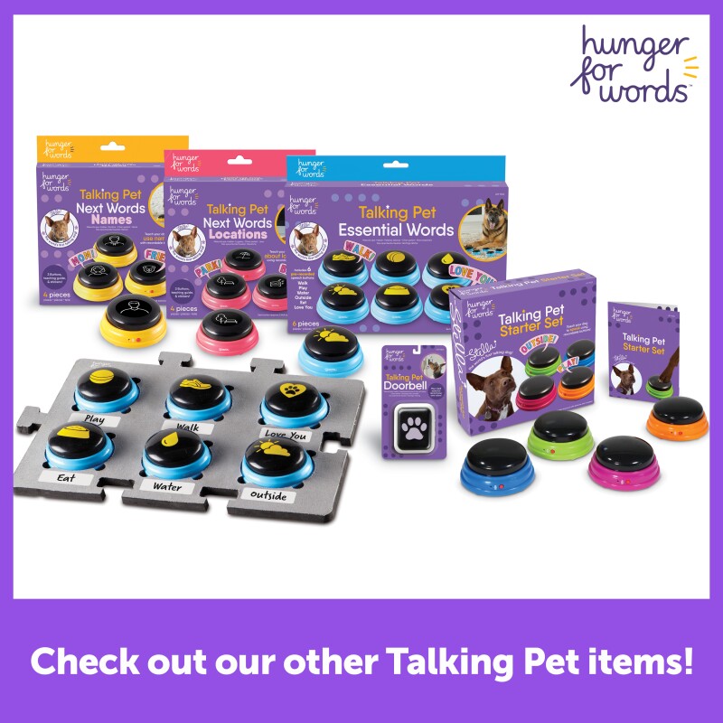 Hunger For Words Talking Pet Next Words: Orte | aufnahmefähige Tasten für Hunde