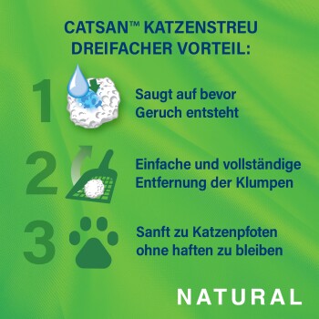 CATSAN Natural Klumpstreu 8 l