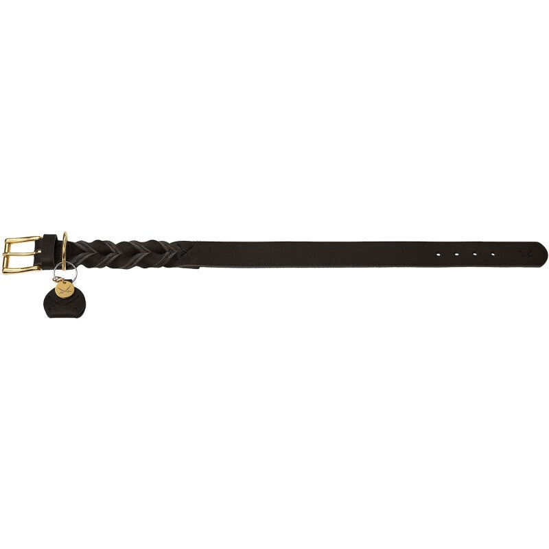 Hunter Halsband Sansibar Solid dunkelbraun 40 cm