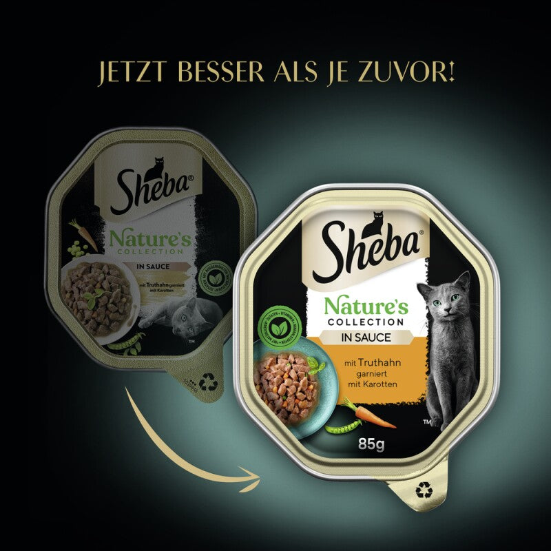 Sheba Nature´s Collection 22 x 85g in Sauce Truthahn und Pute