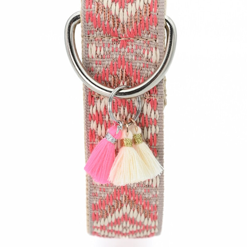 THE DOG IDEA Boho-Chic Halsband Coral L