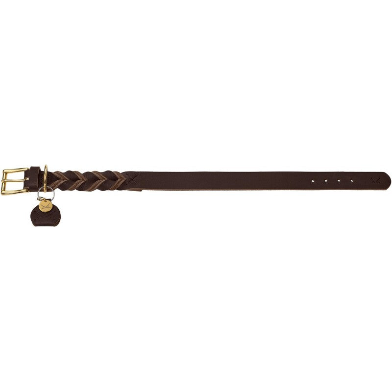 Hunter Halsband Sansibar Solid dunkelbraun 40 cm