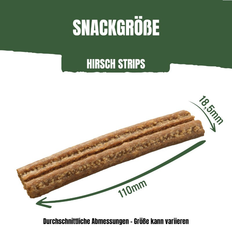 Adventuros Strips fettarm Hirsch 6x90g
