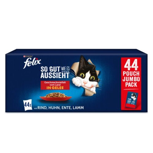 Felix Fantastic tasak macskáknak házias ízválogatás zselés MP 44x85g