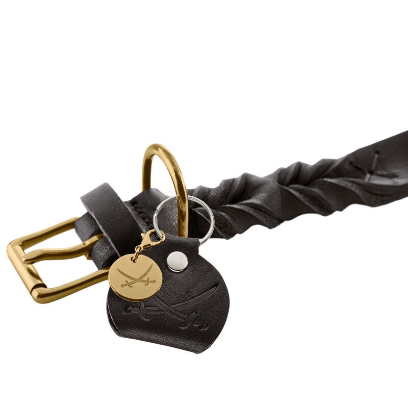Hunter Halsband Sansibar Solid dunkelbraun 40 cm