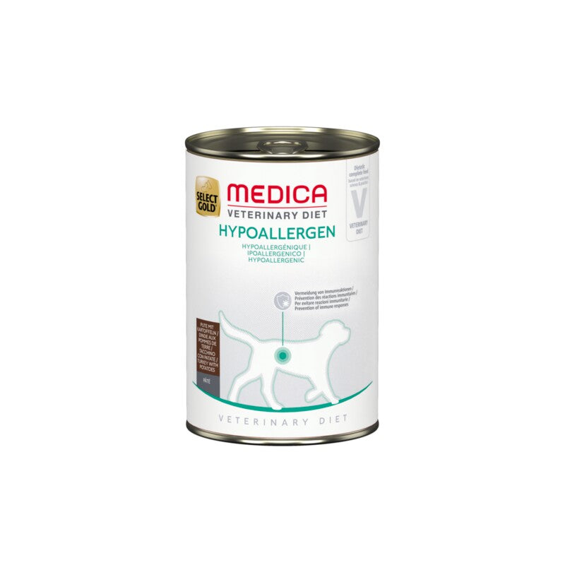 SELECT GOLD Medica Nassfutter Hund Adult Hypoallergen, Pute 6x400 g