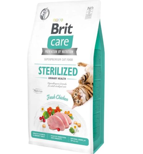 Brit Care Cat Grain-Free száraz macskaeledel steril urinary 7kg