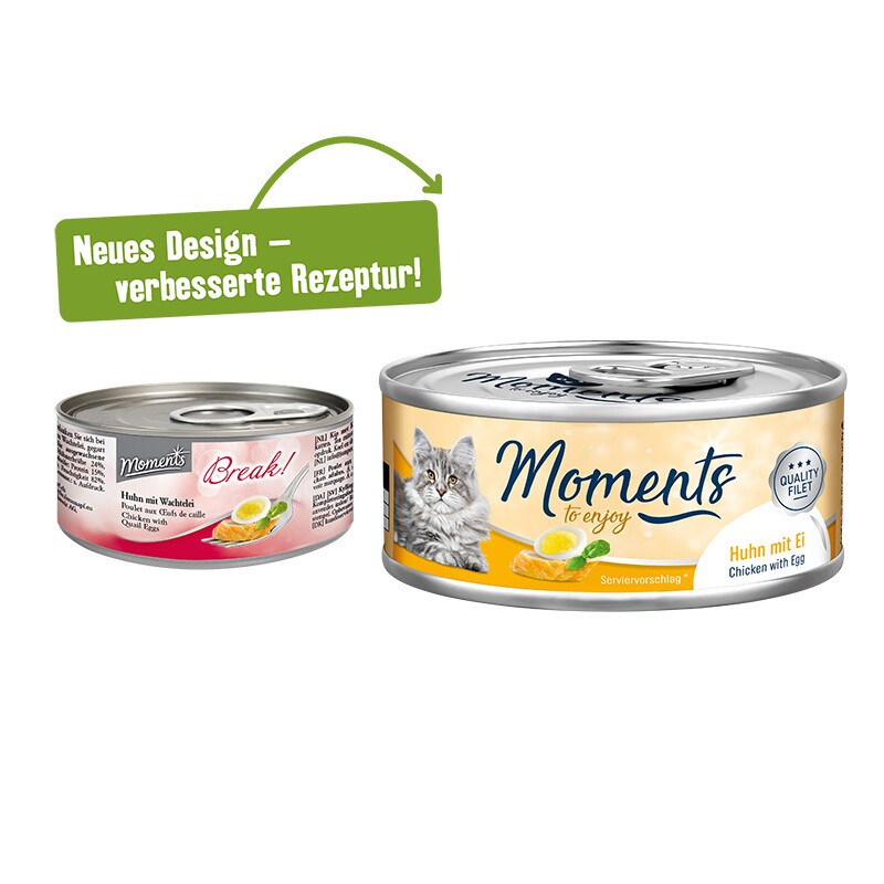 MOMENTS Adult Huhn mit Lachs und Spinat 12x70 g