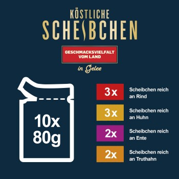 Felix  Köstliche Scheibchen 10 x 80 g Geschmacksvielfalt vom Land