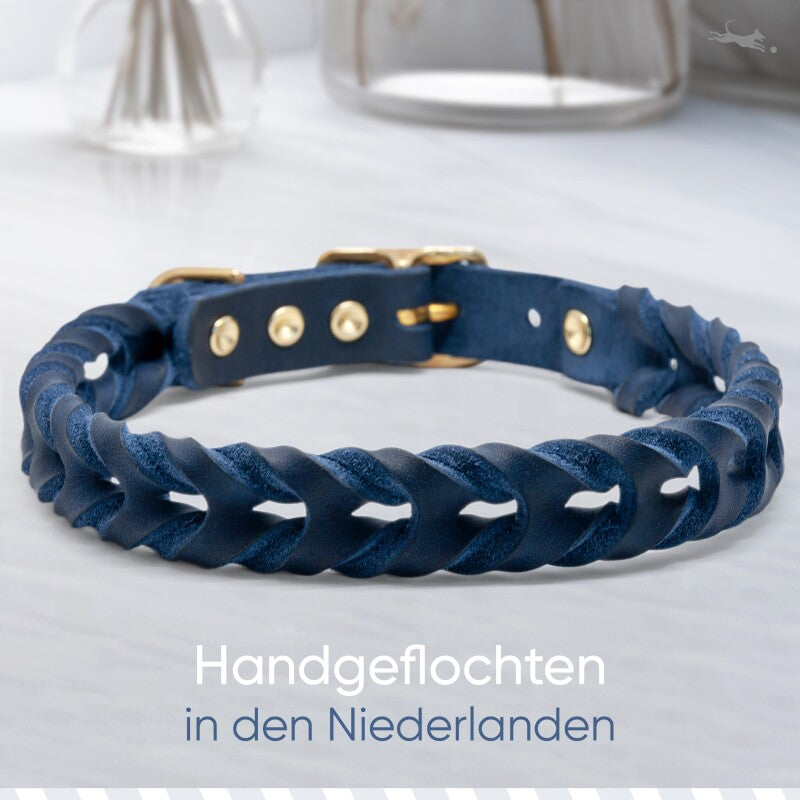 Freudentier geflochtenes Hundehalsband, AlsterTwist Kollektion XS