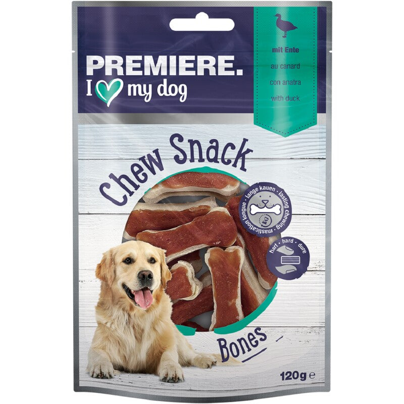 PREMIERE Kauknochen mit Ente 12 Stück, 120 g