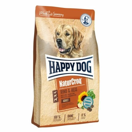 Happy Dog Natur Croq száraz kutyaeledel adult marha&rizs 11kg