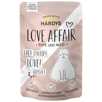 Hardys Love Affair Nassfutter Katze Huhn und Gans 12x100 g