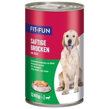 FIT+FUN Nassfutter Hund Audlt, Ragout, Lamm 6x1,24 kg
