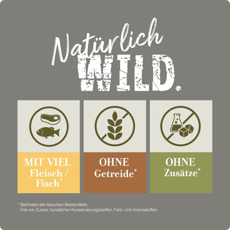 REAL NATURE WILDERNESS Nassfutter Katze, Kitten Multipack 4x100 g