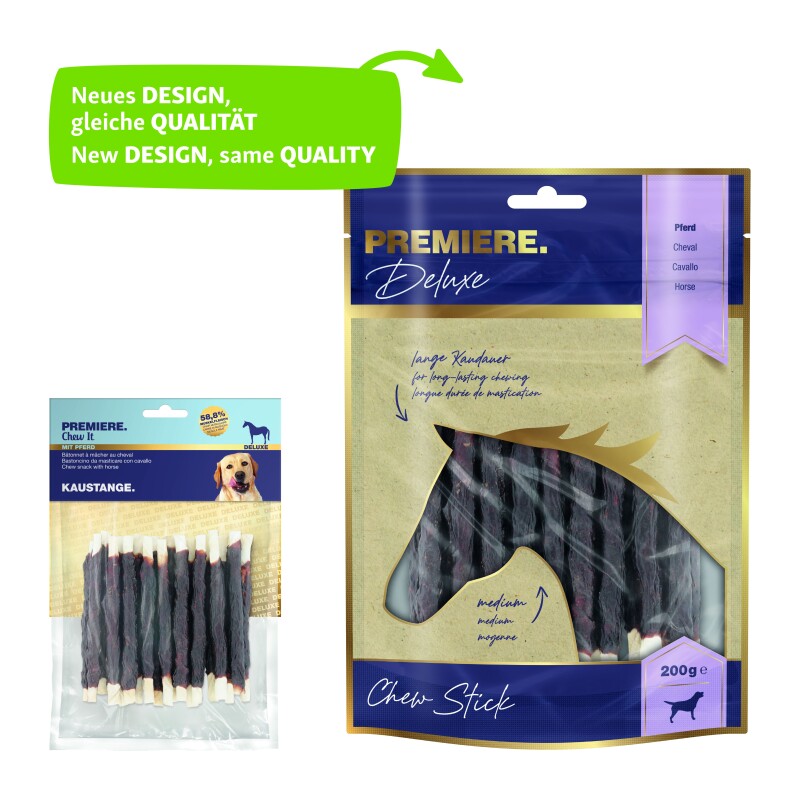 PREMIERE Deluxe Chew Sticks Pferd 200g
