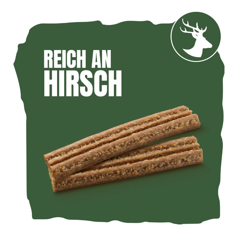 Adventuros Strips fettarm Hirsch 6x90g