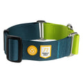 Woolly Wolf Halsband Color Block Martingale Deep Teal Mix S