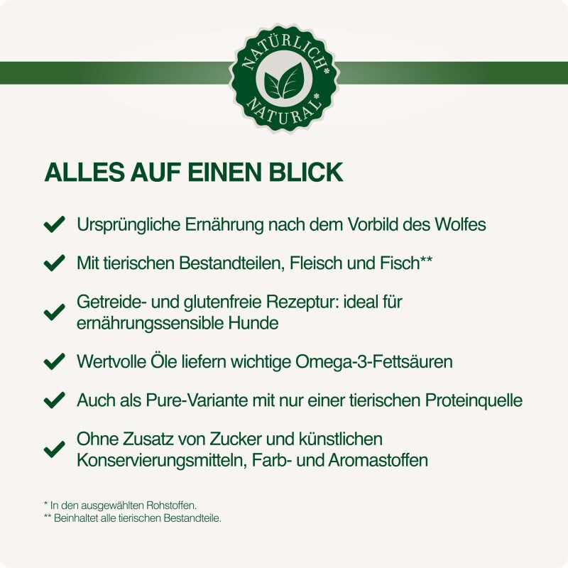 REAL NATURE WILDERNESS Wurst, Adult, Best Beef, Rind mit Amaranth und Karotte 800 g