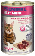 Premiere Meat Menu macska konzerv adult marha&szív 6x400g