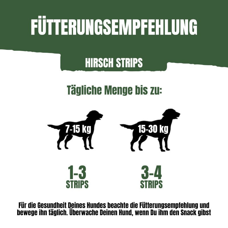 Adventuros Strips fettarm Hirsch 6x90g