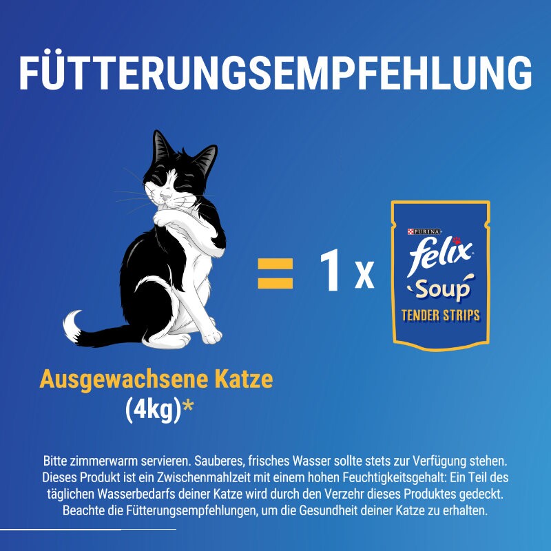 Felix Soup Suppe 6x48g Rind, Huhn und Lamm