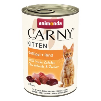 animonda Carny Nassfutter Katze Kitten Geflügel Cocktail 12x400 g