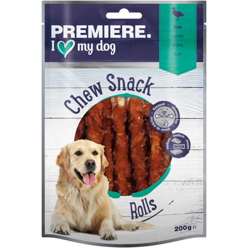 PREMIERE Chew Snack Kaustangen Rolls Ente 200g