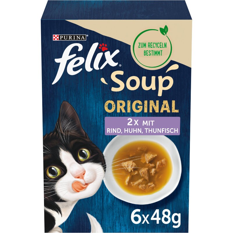 Felix Soup Suppe 6x48g Rind, Huhn und Lamm