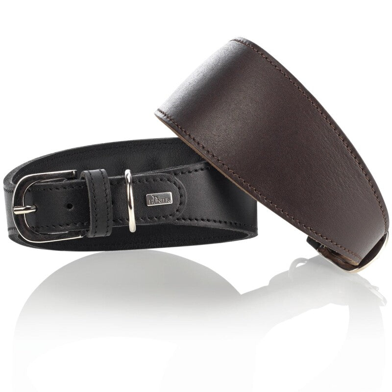 Hunter Windhundhalsband Super Soft dunkelbraun 32 cm