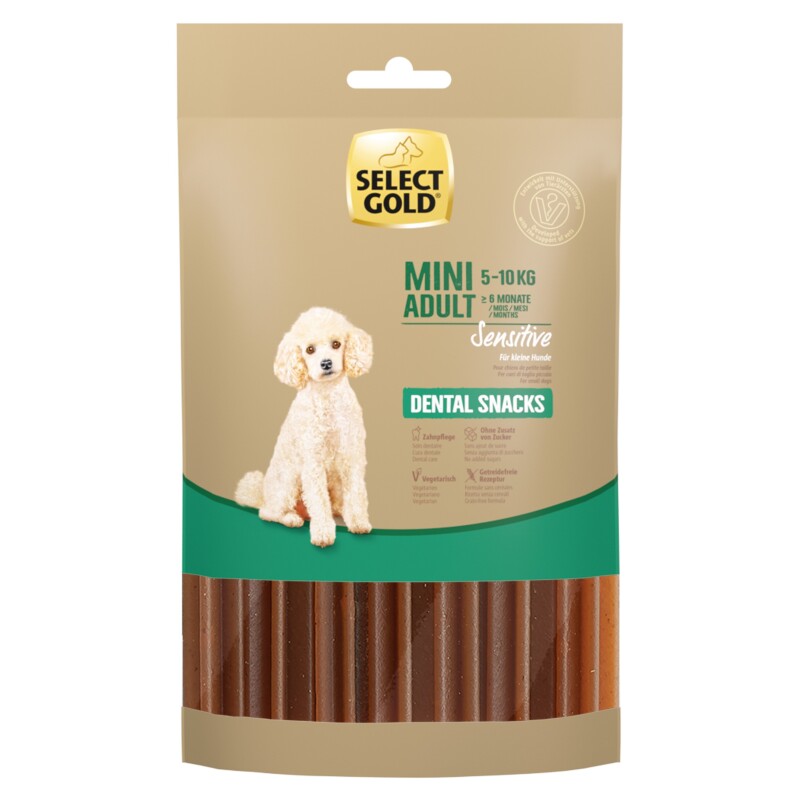 SELECT GOLD Sensitive Dental Snacks für kleine Hunde 99 g