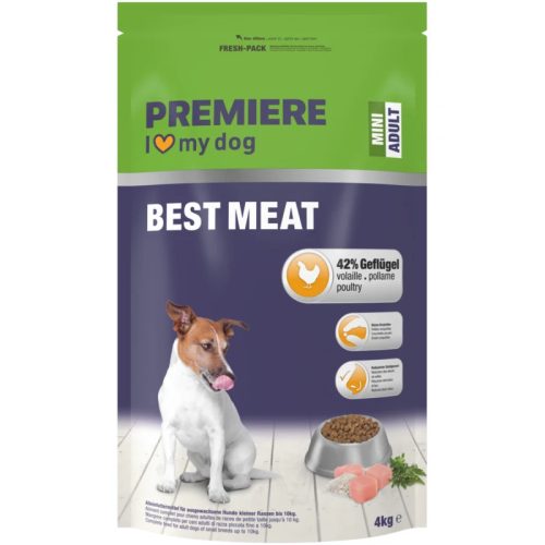 Premiere Best Meat mini adult száraz kutyaeledel szárnyas 4kg