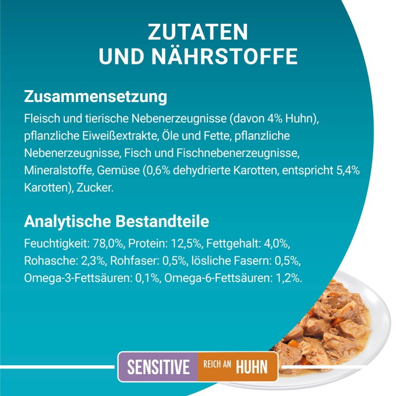 Purina ONE Sensitive mit Huhn & Karotten 26x85g