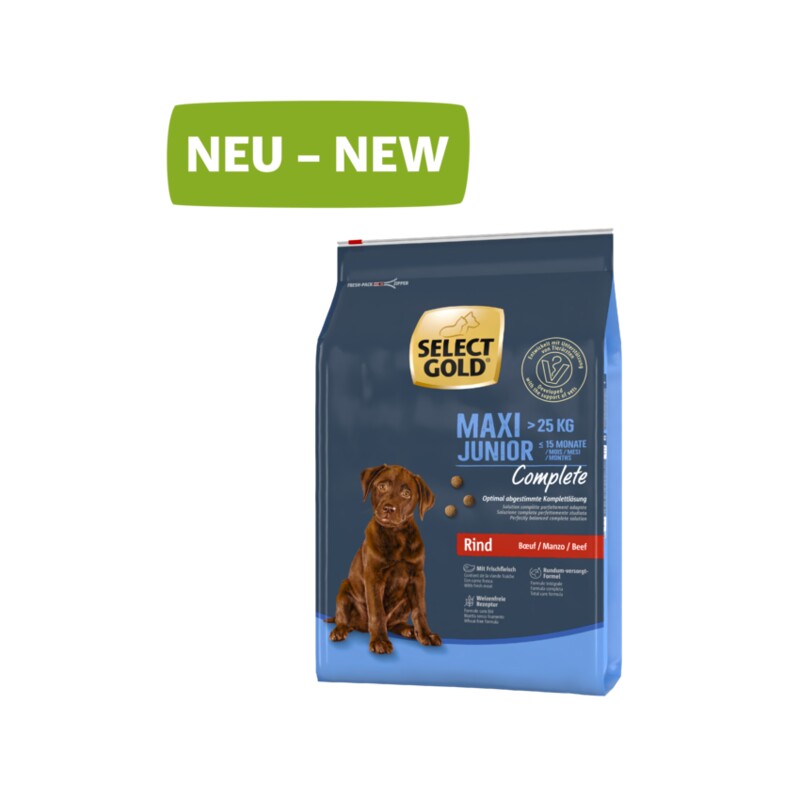 SELECT GOLD Complete Maxi Junior Rind 4 kg