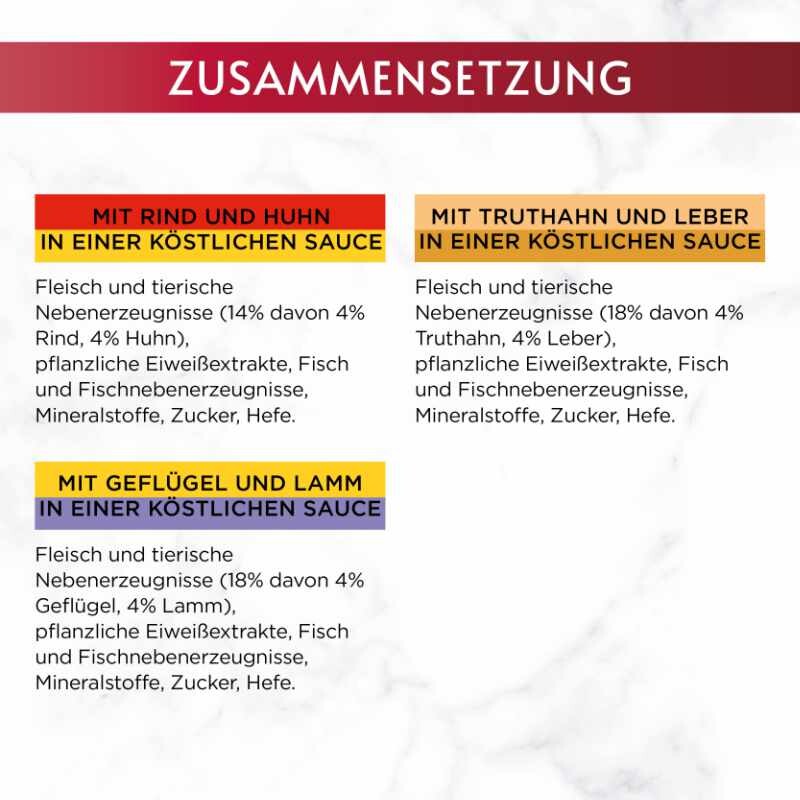 GOURMET Mon Petit Intense 8x6x50g mit Ente, Huhn, Truthahn